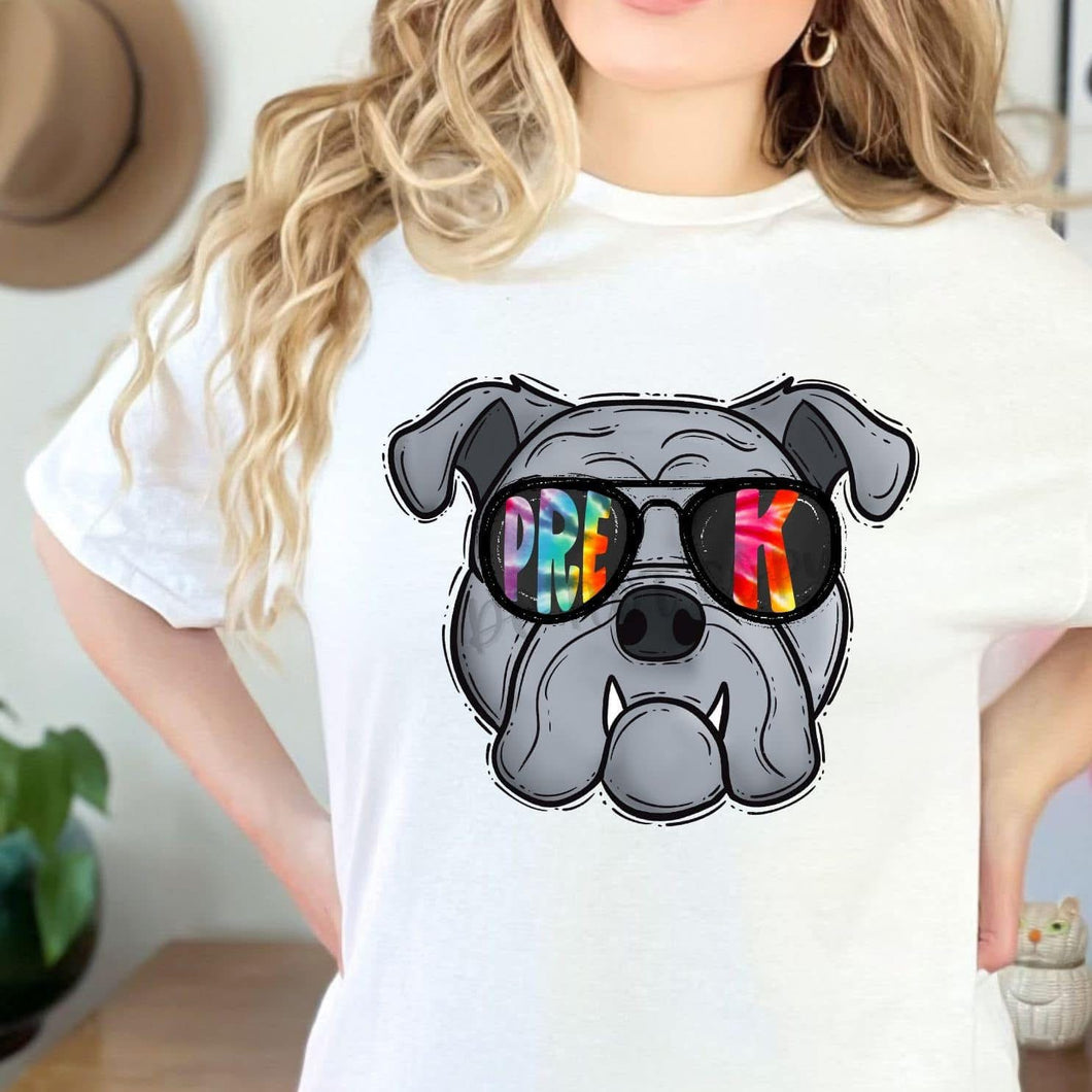 Tie Dye Aviator Mascots BULLDOGS PreK