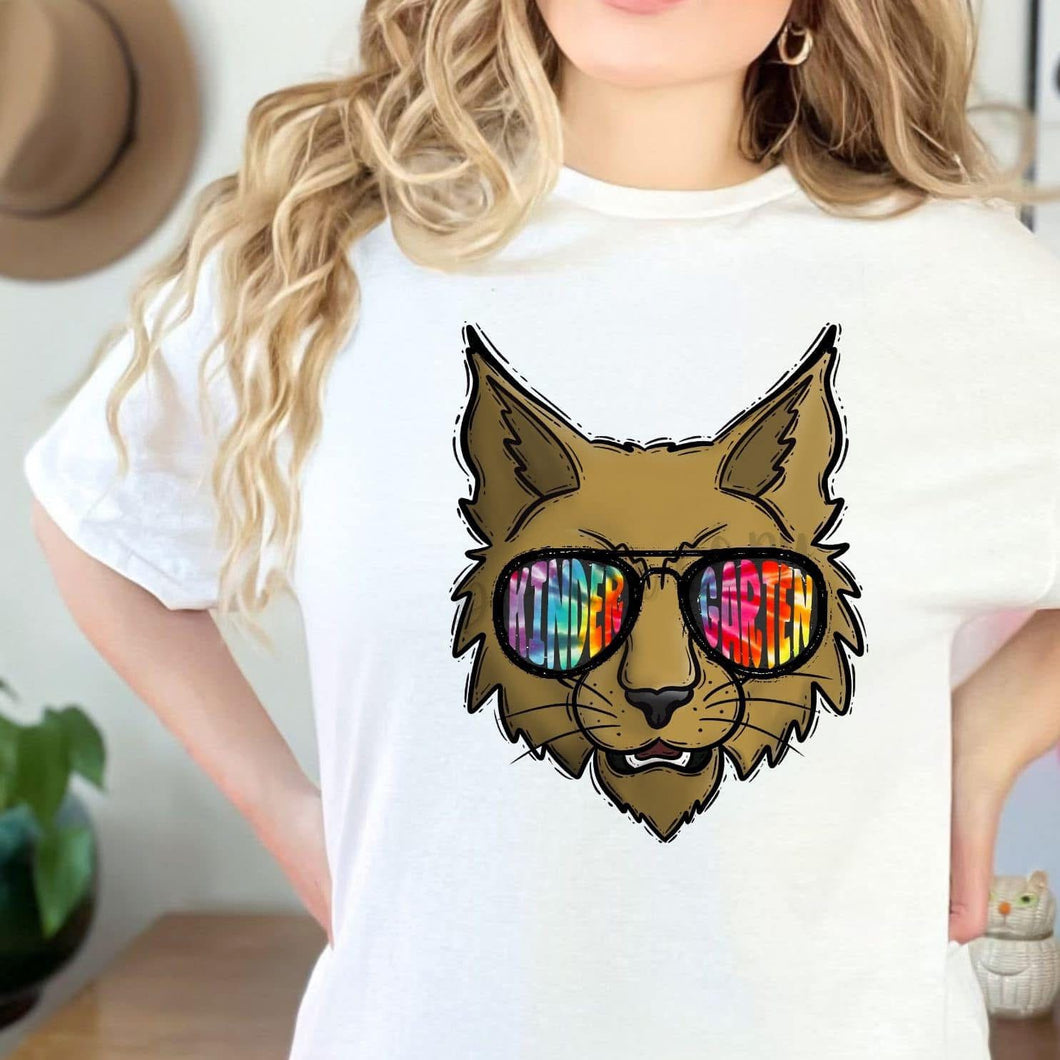 Tie Dye Aviator Mascots WILDCATS Kindergarten