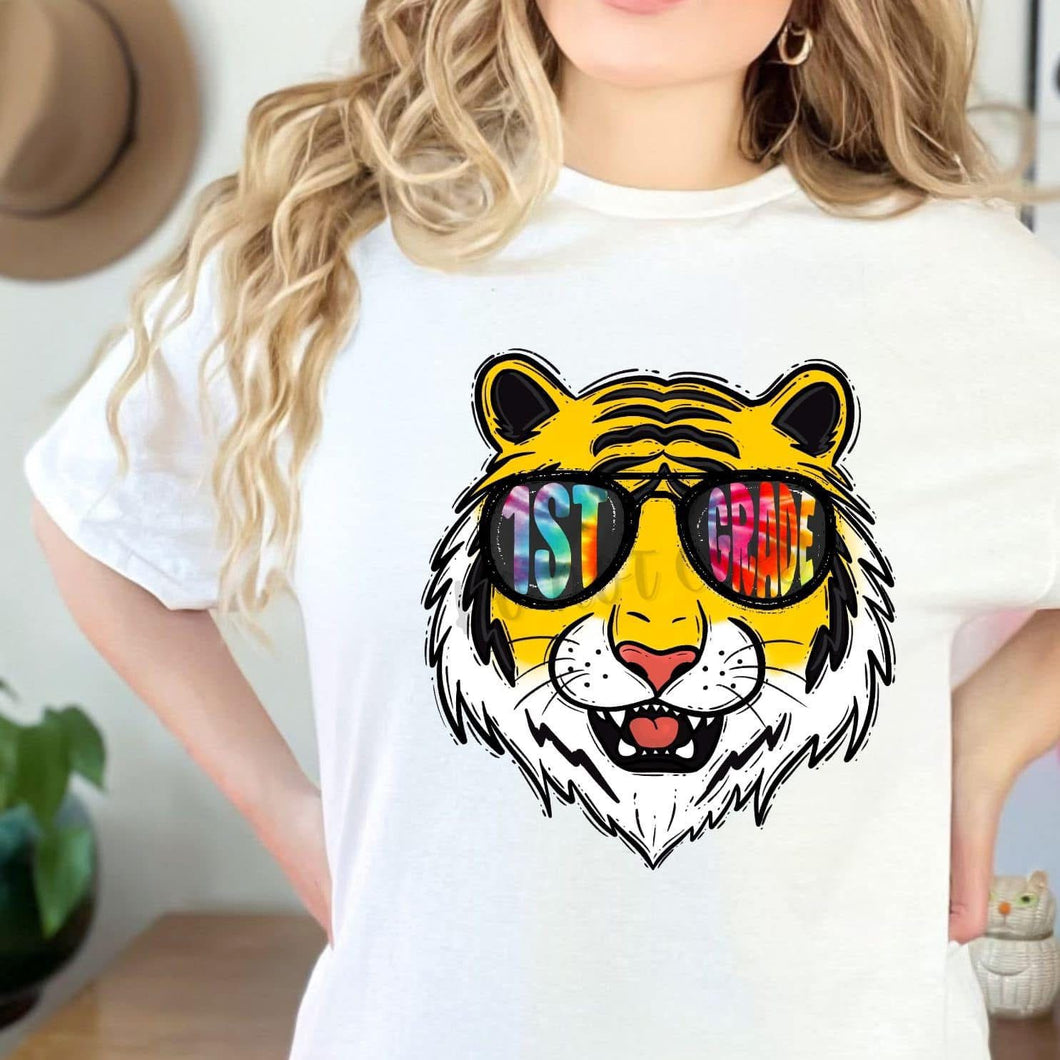 Tie Dye Aviator Mascots TIGERS 1st Grade