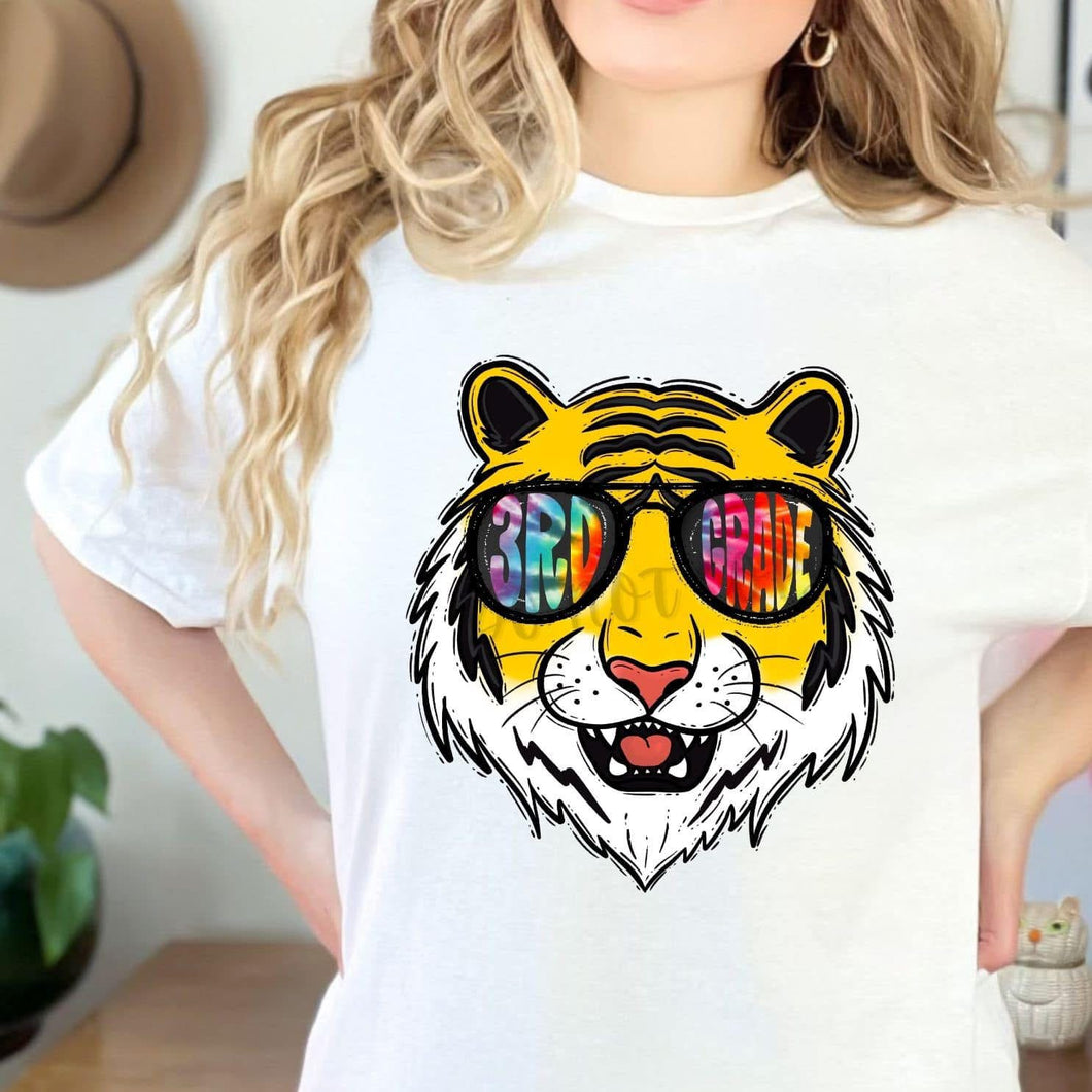 Tie Dye Aviator Mascots TIGERS 3rd Grade