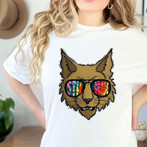 Tie Dye Aviator Mascots WILDCATS 5th Grade
