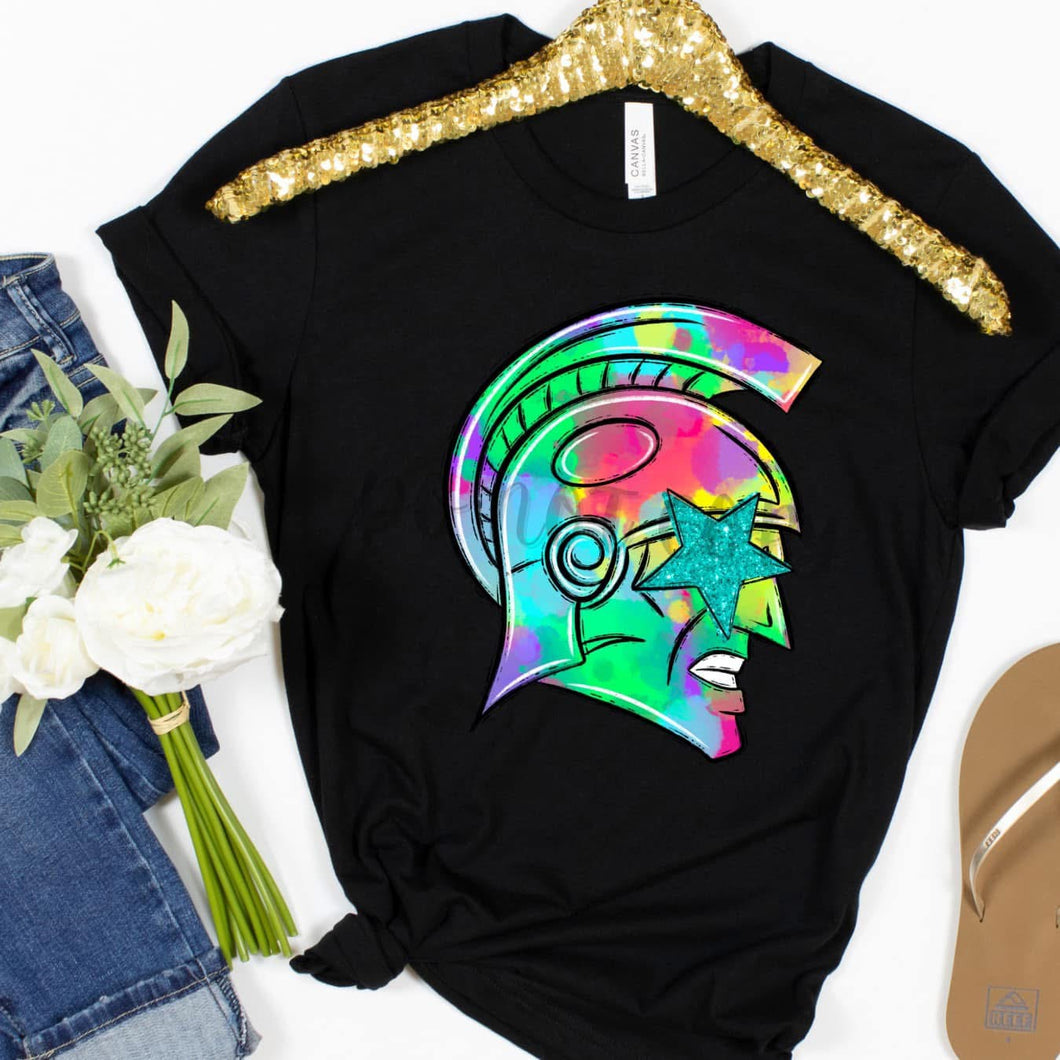 Watercolor Preppy Bright TROJAN / SPARTAN / WARRIOR