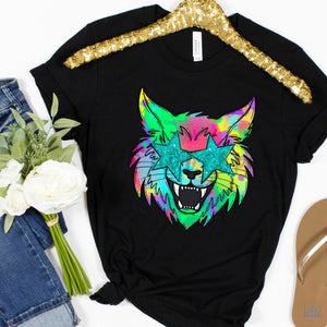 Watercolor Preppy Bright WILDCATS / BOBCATS B