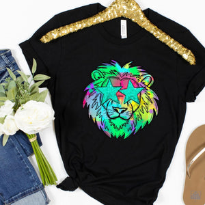 Watercolor Preppy Bright LIONS