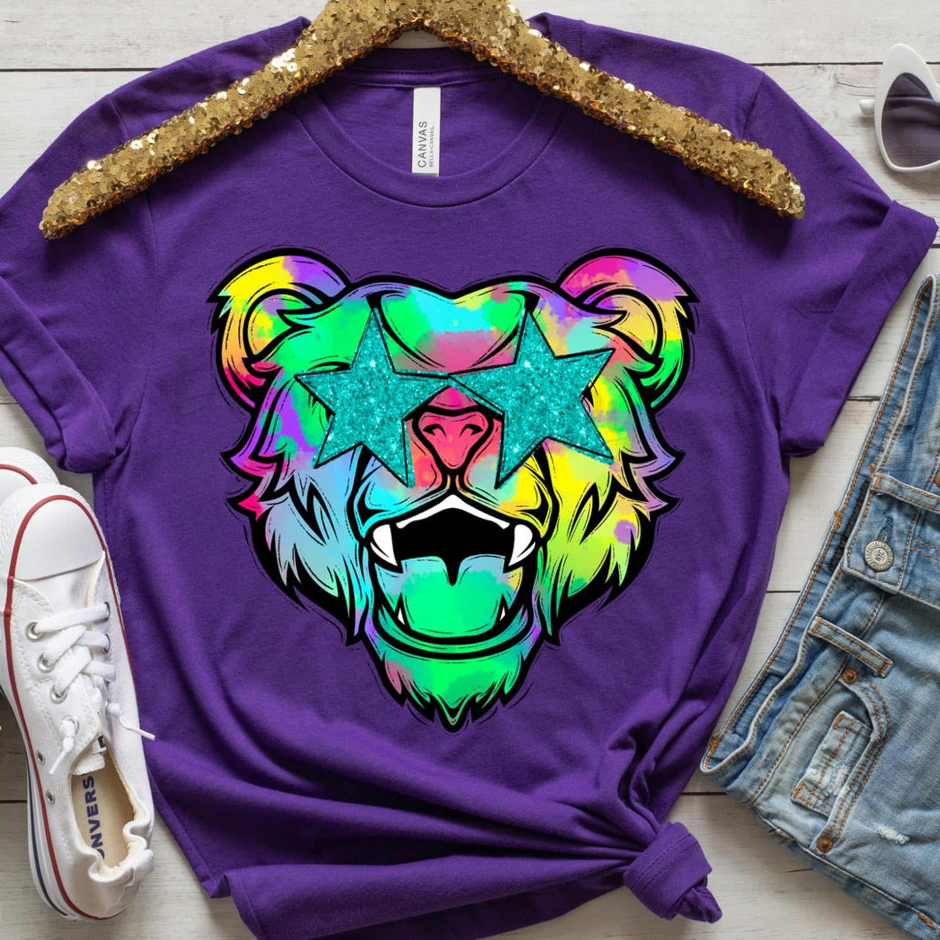 Watercolor Preppy Bright BEARS
