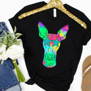 Watercolor Preppy Bright GREYHOUND