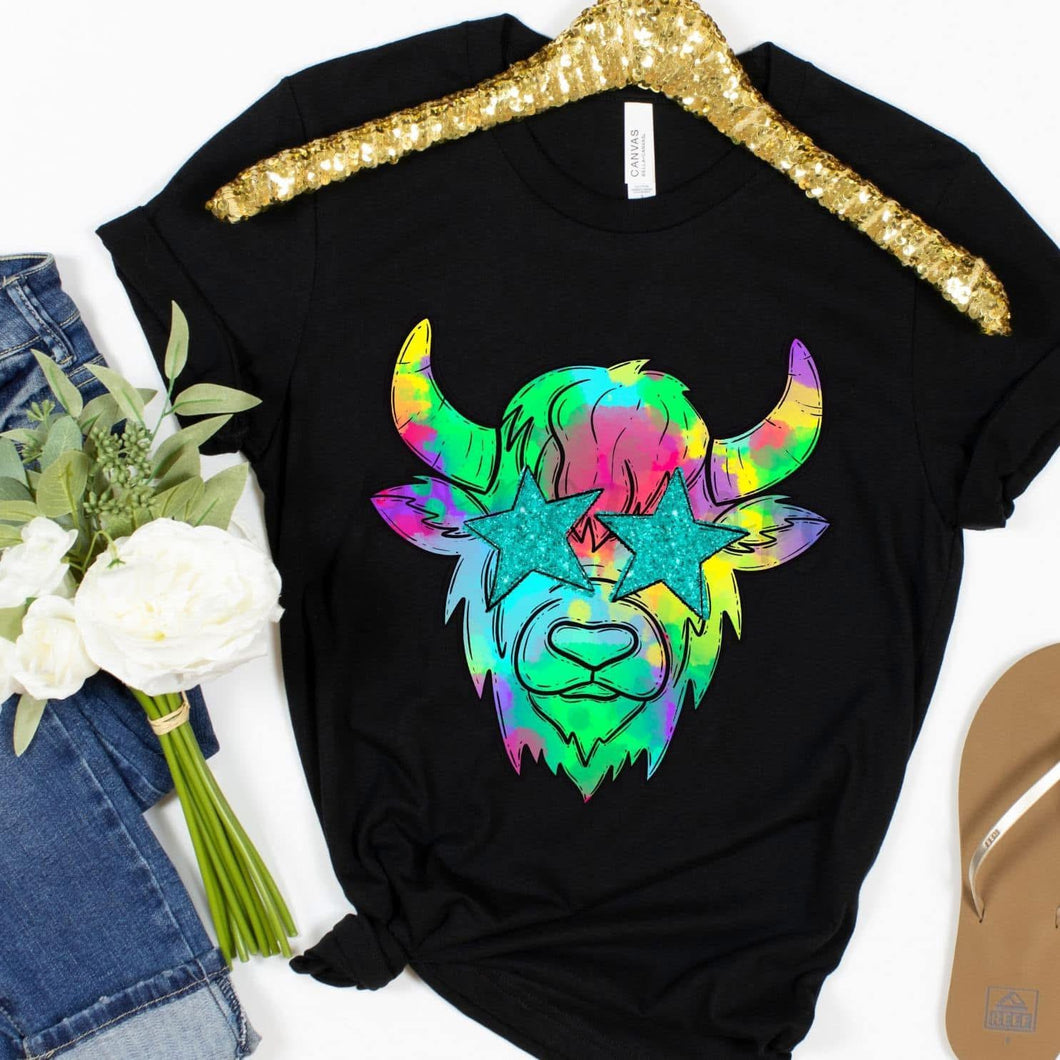 Watercolor Preppy Bright BUFFALO