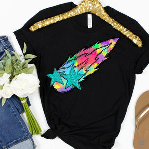 Watercolor Preppy Bright COMETS / ROCKETS