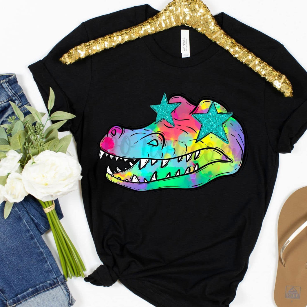Watercolor Preppy Bright GATORS 2 Digital Download