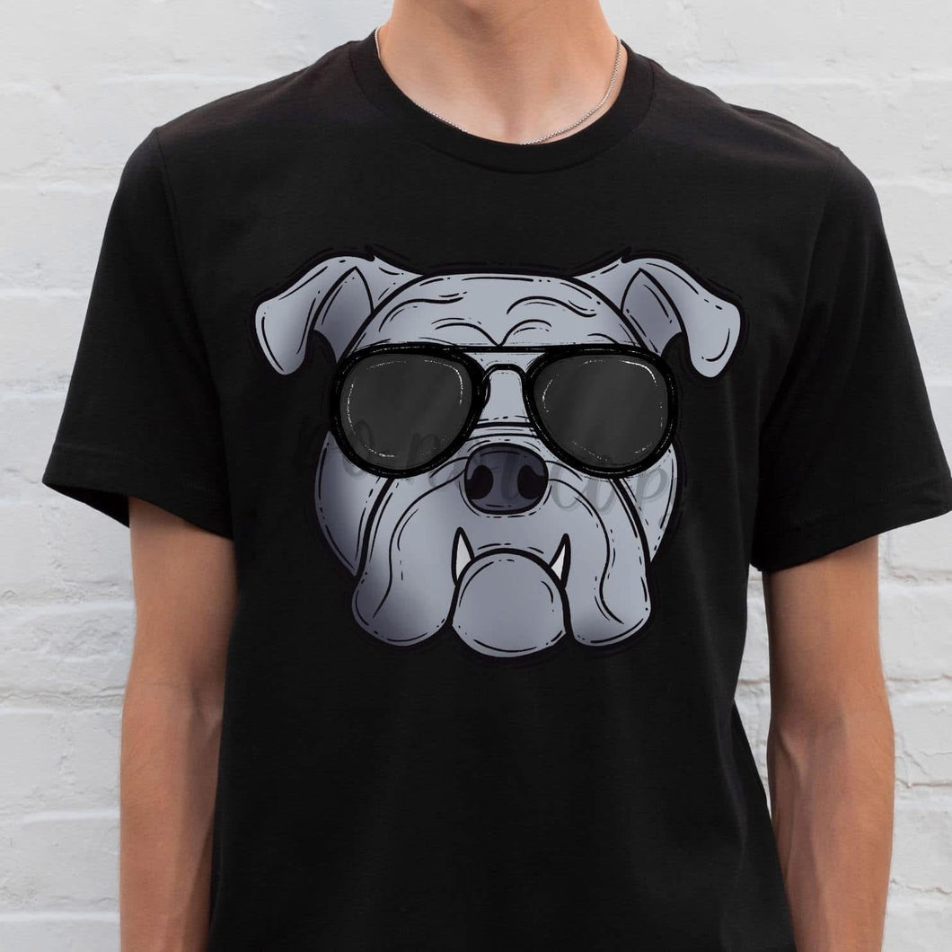 BULLDOG B Grey Wearing Sunglasses Digital Download