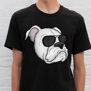 BULLDOG WHITE C Wearing Sunglasses Digital Download