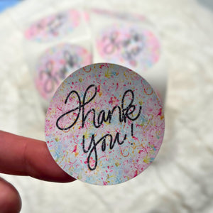 Thank You Splatter 2" Deluxe Sticker RTS
