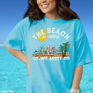 CUSTOMIZABLE The Beach Is Calling Design DTF