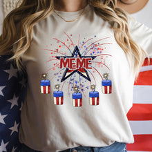 Load image into Gallery viewer, CUSTOM Firecracker Star Design DTF
