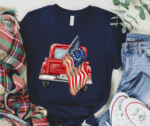 Load image into Gallery viewer, 1776 Vintage Truck High Heat Full Color Soft Screen Print RTS

