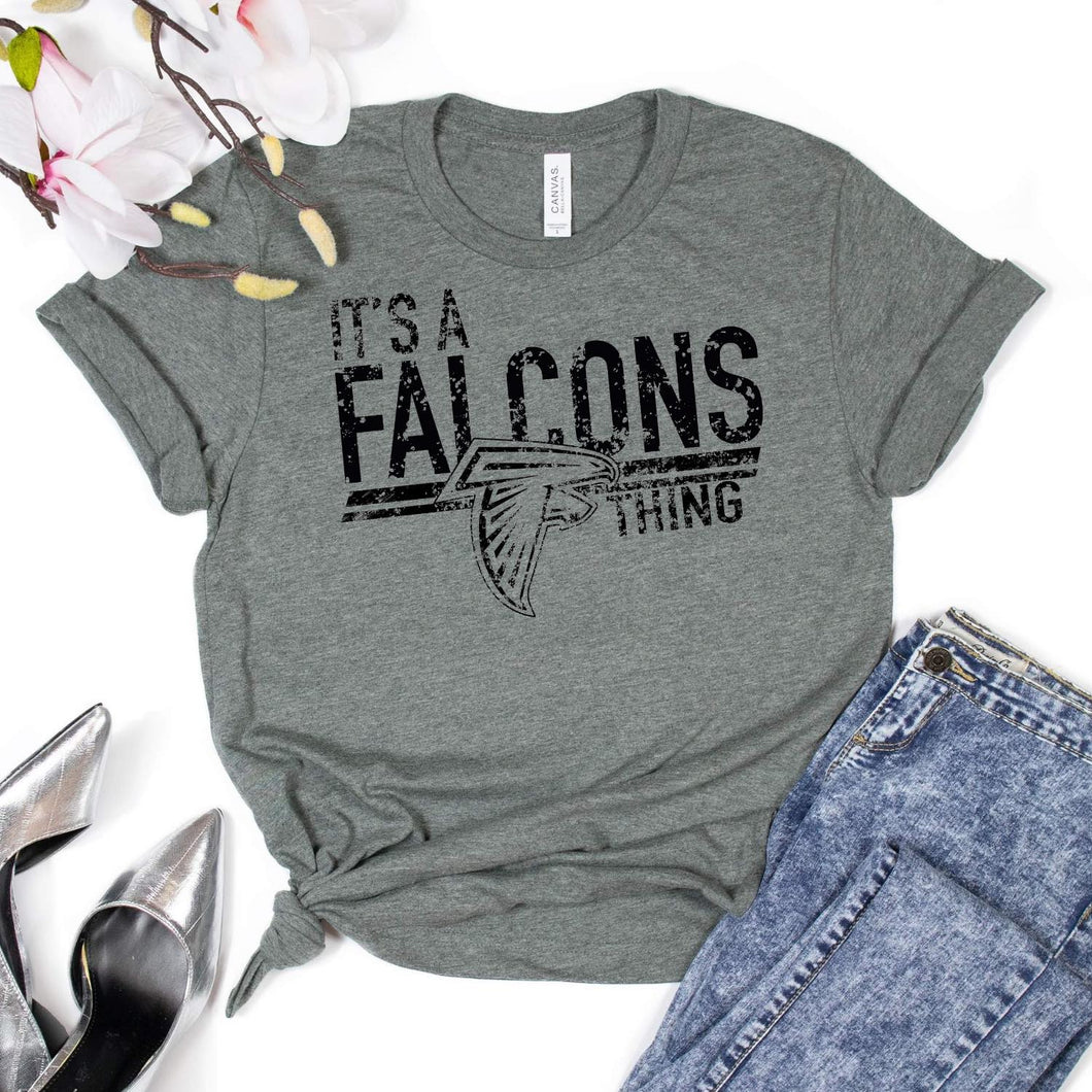 It's A Falcons Thing Low Heat Single Color BLACK Super Soft Screen Print RTS