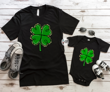 Load image into Gallery viewer, Leopard Shamrock High Heat Full Color Super Soft Screen Print RTS
