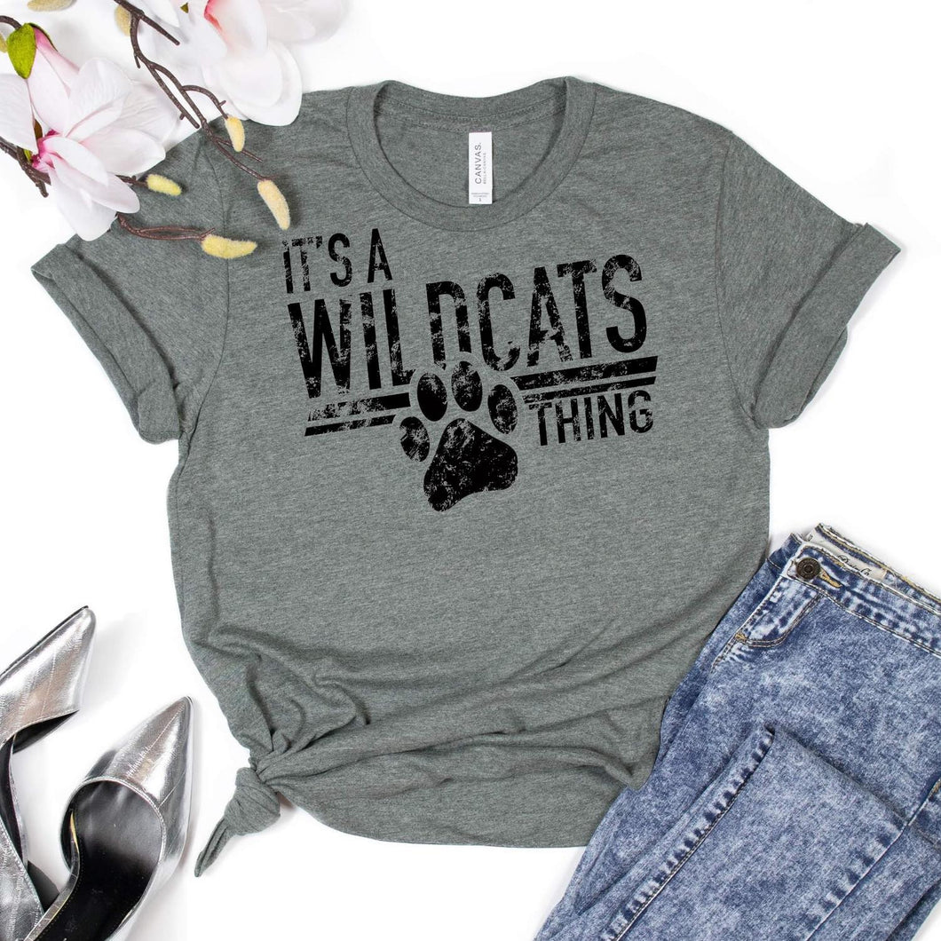 It's A Wildcats Thing Low Heat Single Color BLACK RTS