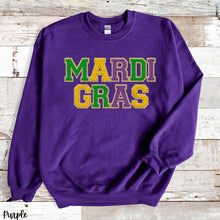 Load image into Gallery viewer, Assorted MARDI GRAS Faux Chenille Direct To Film (DTF) Transfers
