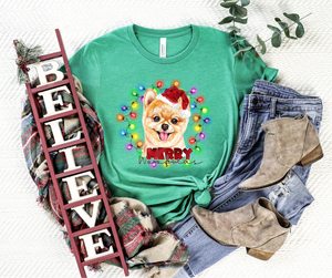 Assorted Merry Woofmas Full Color Direct To Film (DTF) Prints