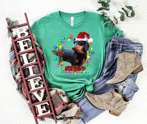 Assorted Merry Woofmas Full Color Direct To Film (DTF) Prints