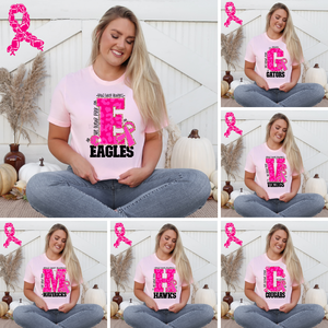 CUSTOM Breast Cancer Awareness Leopard Mascot Design And Mock Up