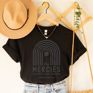 His Mercies Are New Pufflite Low Heat Single Color Screen Print RTS