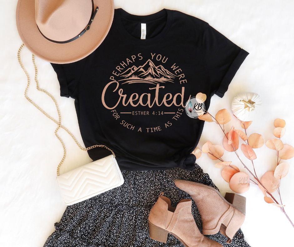 Perhaps You Were Created For Such A Time As This Rose Gold Low Heat RTS