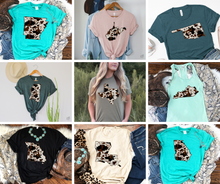Load image into Gallery viewer, EXCLUSIVE to KBD: Cowhide States High Heat Full Color Soft Screen Print RTS
