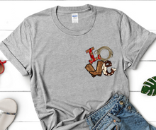 Load image into Gallery viewer, Western LOVE High Heat Full Color Soft Screen Print RTS
