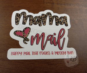 Mama Mail 3" Waterproof, UV Proof, Deluxe Vinyl Sticker Ready To Ship