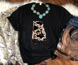 EXCLUSIVE to KBD: Cowhide States High Heat Full Color Soft Screen Print RTS