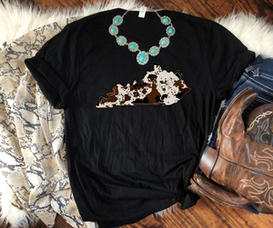 EXCLUSIVE to KBD: Cowhide States High Heat Full Color Soft Screen Print RTS