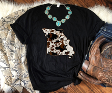 Load image into Gallery viewer, EXCLUSIVE to KBD: Cowhide States High Heat Full Color Soft Screen Print RTS
