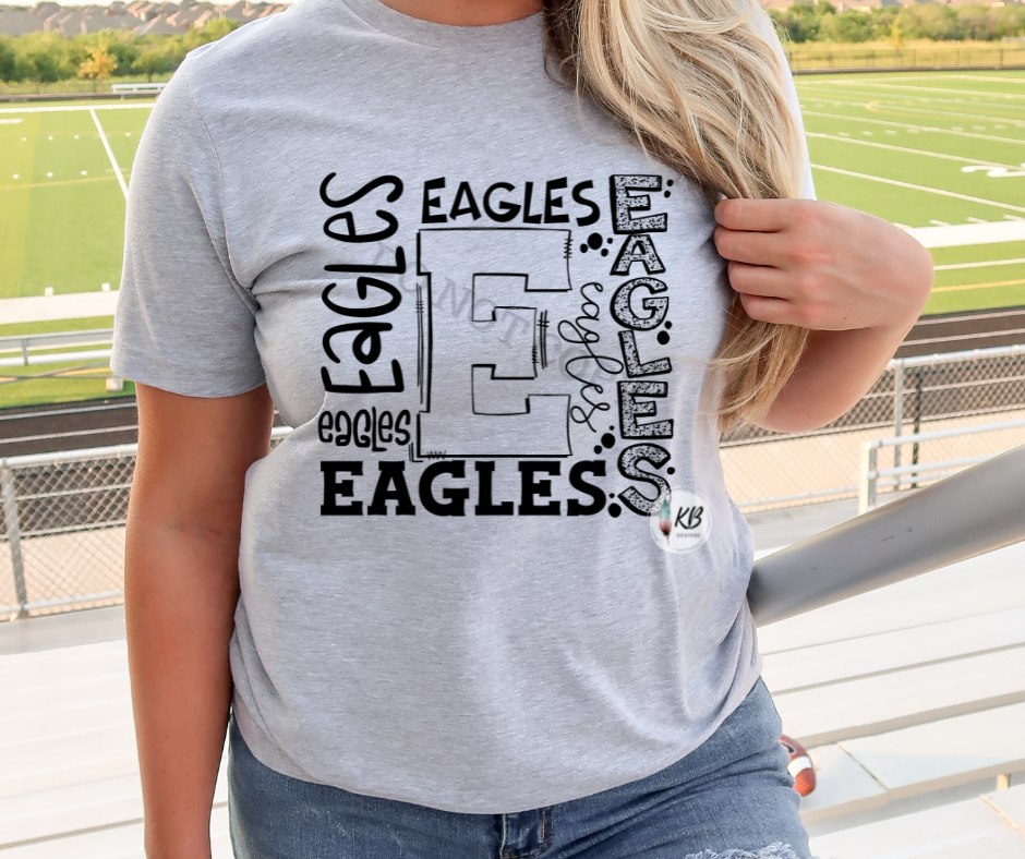 Eagles Single Color Typography High Heat RTS – KB Designs