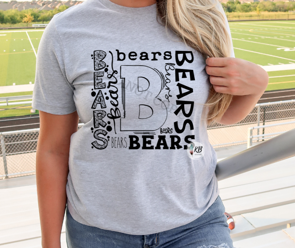 Bears Single Color Typography High Heat RTS