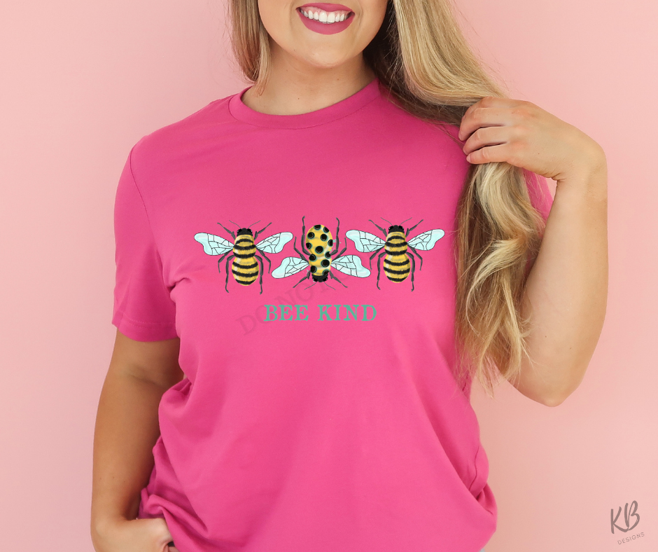BEE Different / BEE Kind DUO SCREEN High Heat Full Color Soft Screen Print RTS