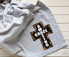 Load image into Gallery viewer, Amazing Grace Cross Full Color Super Soft High Heat Screen Print RTS
