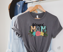 Load image into Gallery viewer, Blessed Mom High Heat Full Color Super Soft Screen Print RTS
