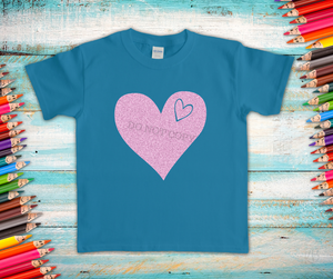 Heart of Hearts Metallic Pink Low Heat Soft Screen Print RTS