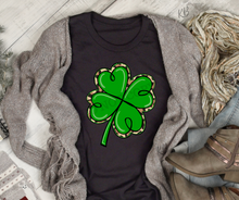 Load image into Gallery viewer, Leopard Shamrock High Heat Full Color Super Soft Screen Print RTS
