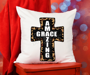 Amazing Grace Cross Full Color Super Soft High Heat Screen Print RTS