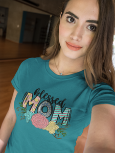 Blessed Mom High Heat Full Color Super Soft Screen Print RTS