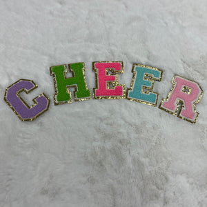 Assorted MULTI-COLOR Chenille Letter Word Set Apprx 3"