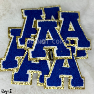Royal Blue Chenille Letters Apprx 3" RTS