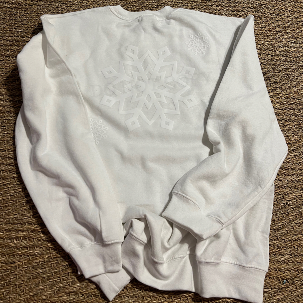 Snowflake Ensemble DUO Pufflite Low Heat Single Color WHITE Screen Print RTS