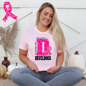Assorted Breast Cancer Awareness Leopard Mascot Direct To Film (DTF) Transfers