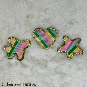 Rainbow Patches Apprx 2-2.5" RTS