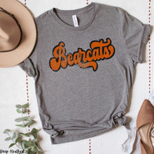 Load image into Gallery viewer, Retro Knockout Bearcats or Lady Bearcats Orange and Black High Heat RTS
