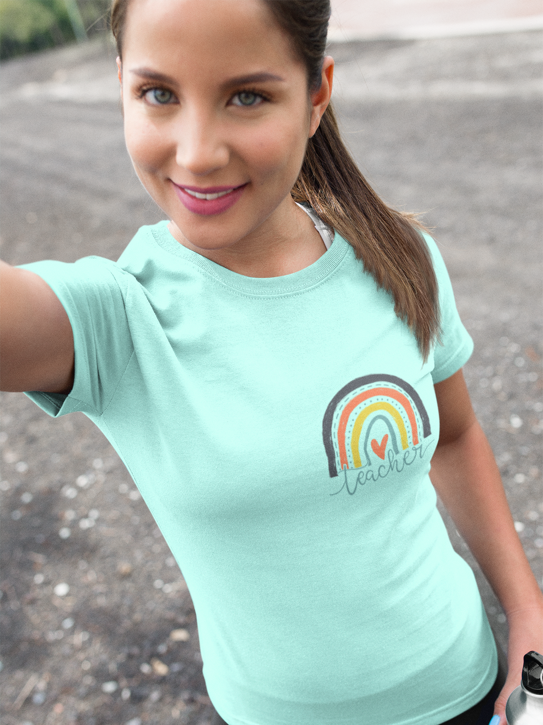 Teacher Rainbow High Heat Full Color Super Soft Screen Print RTS
